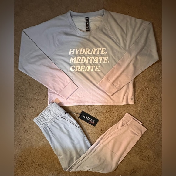 Wildfox Shore Ombre Pullover and Jogger Set - Picture 5 of 8
